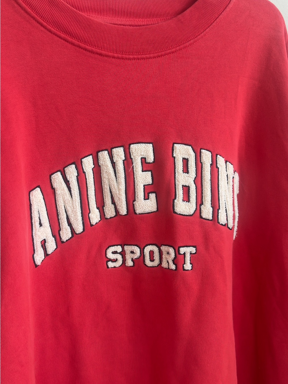 Anine Bing Red Logo Pullover Sweatshirt - Picture 9 of 14